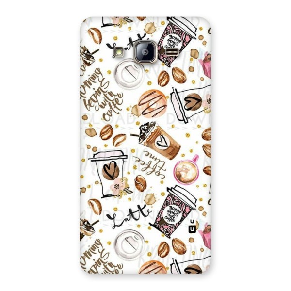 Cute Coffee Pattern Back Case for Galaxy On5