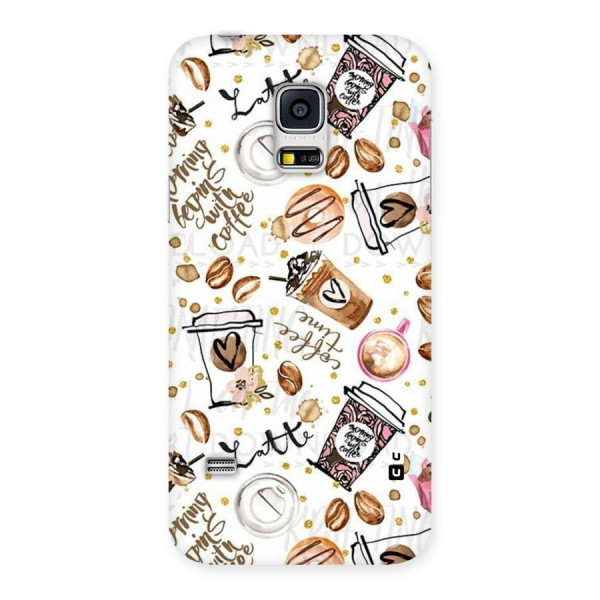 Cute Coffee Pattern Back Case for Galaxy S5 Mini