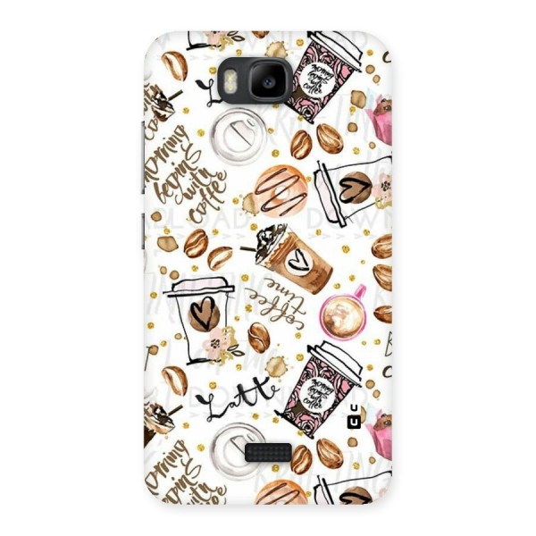 Cute Coffee Pattern Back Case for Honor Bee