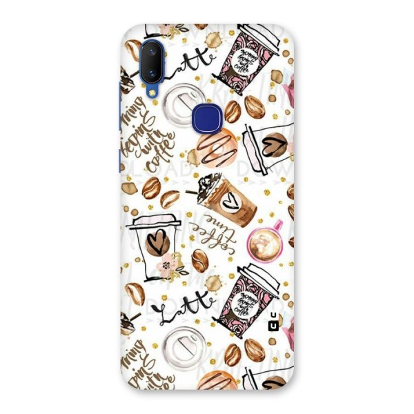 Cute Coffee Pattern Back Case for Vivo V11