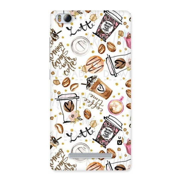 Cute Coffee Pattern Back Case for Xiaomi Mi4i