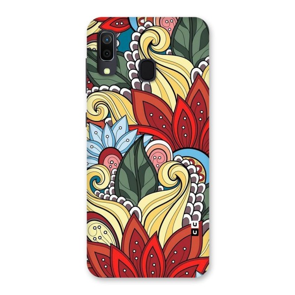 Cute Doodle Back Case for Galaxy A20