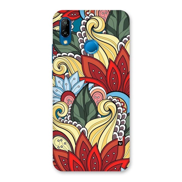 Cute Doodle Back Case for Huawei P20 Lite