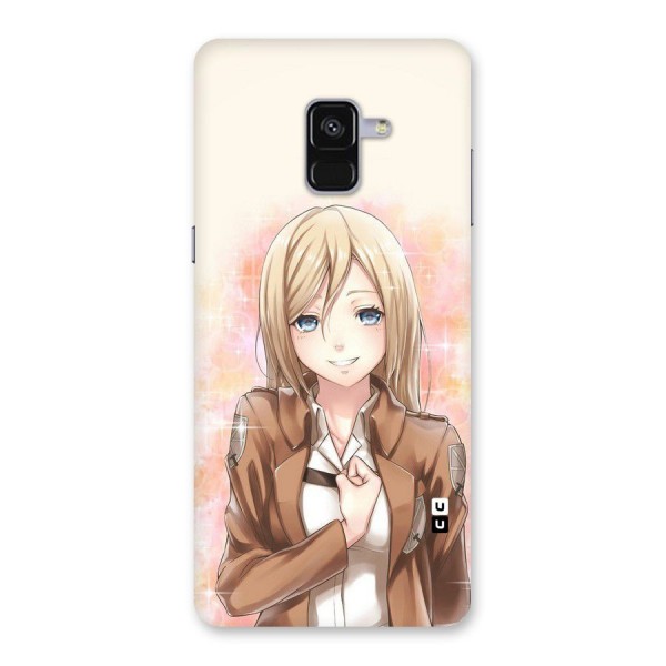 Cute Girl Art Back Case for Galaxy A8 Plus