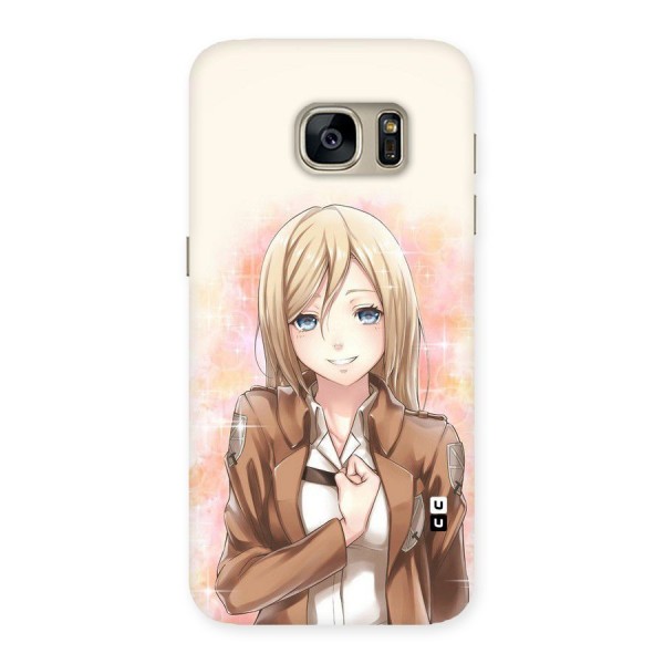 Cute Girl Art Back Case for Galaxy S7