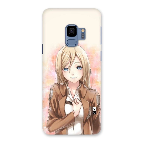 Cute Girl Art Back Case for Galaxy S9