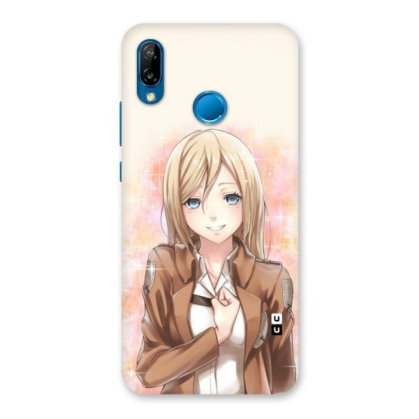 Cute Girl Art Back Case for Huawei P20 Lite