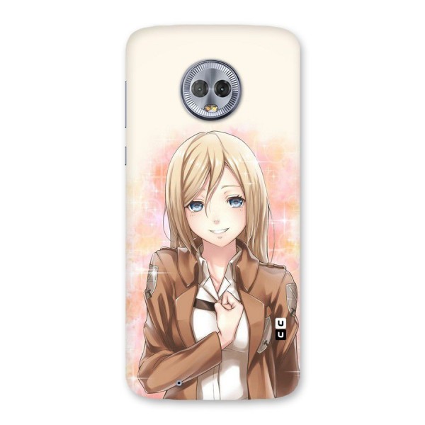 Cute Girl Art Back Case for Moto G6