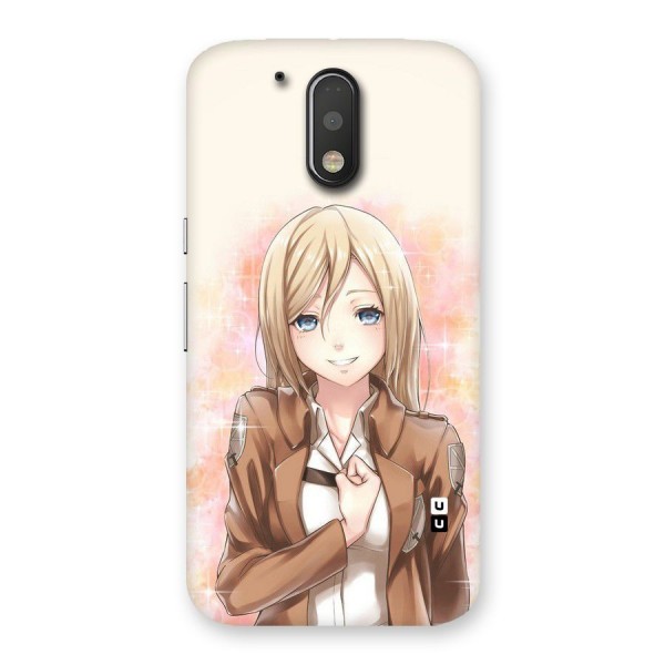 Cute Girl Art Back Case for Motorola Moto G4