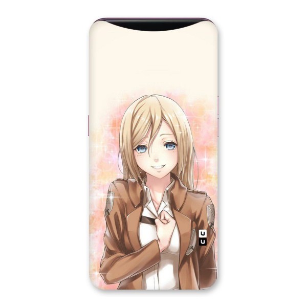 Cute Girl Art Back Case for Oppo Find X