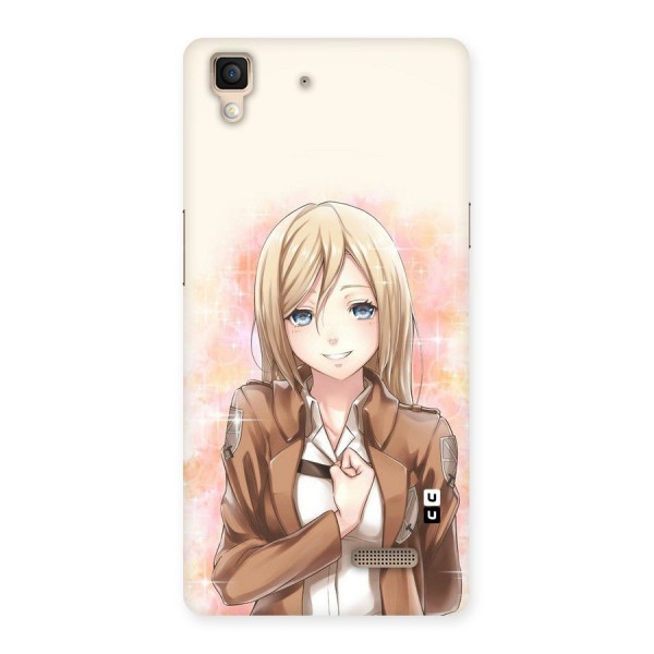 Cute Girl Art Back Case for Oppo R7