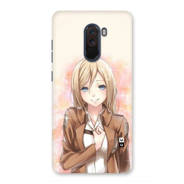 Cute Girl Art Back Case for Poco F1