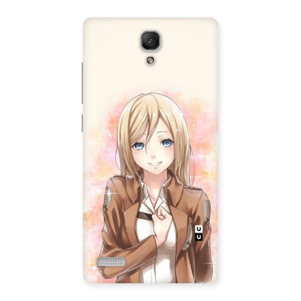 Cute Girl Art Back Case for Redmi Note