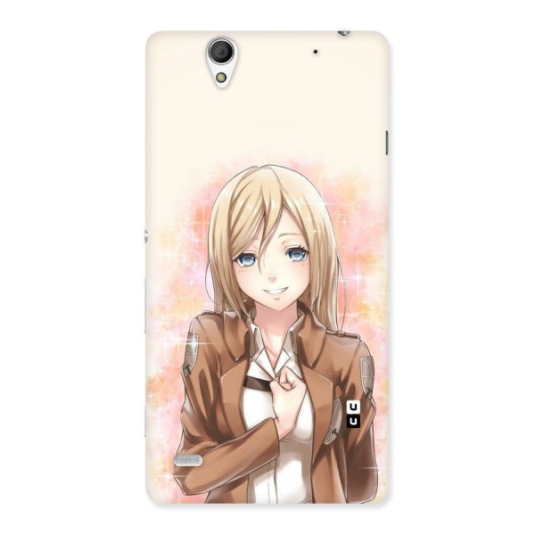 Cute Girl Art Back Case for Sony Xperia C4