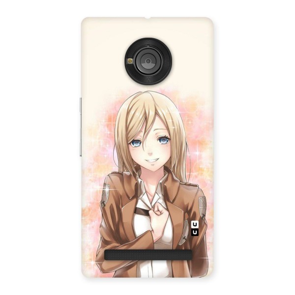 Cute Girl Art Back Case for Yu Yuphoria