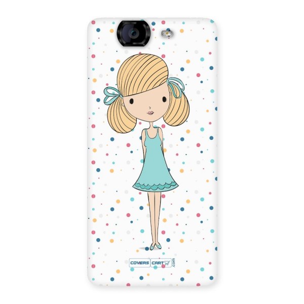 Cute Girl Back Case for Canvas Knight A350