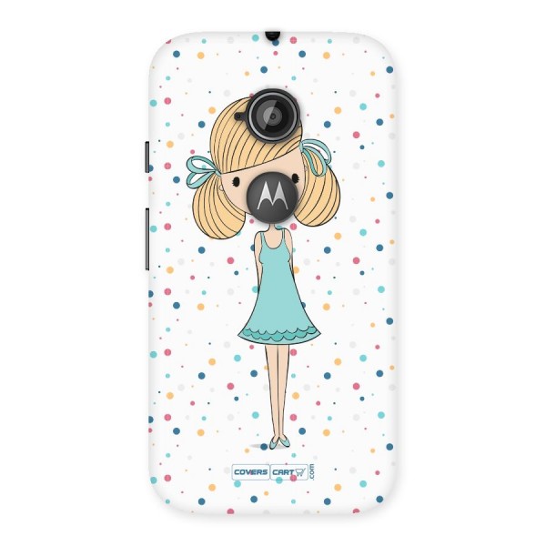 Cute Girl Back Case for Moto E 2nd Gen