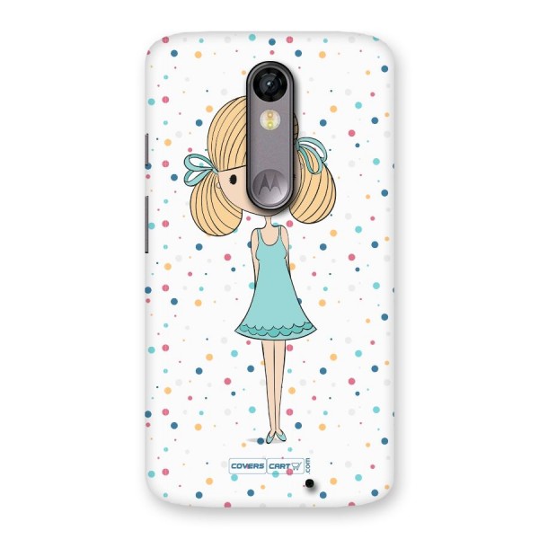 Cute Girl Back Case for Moto X Force