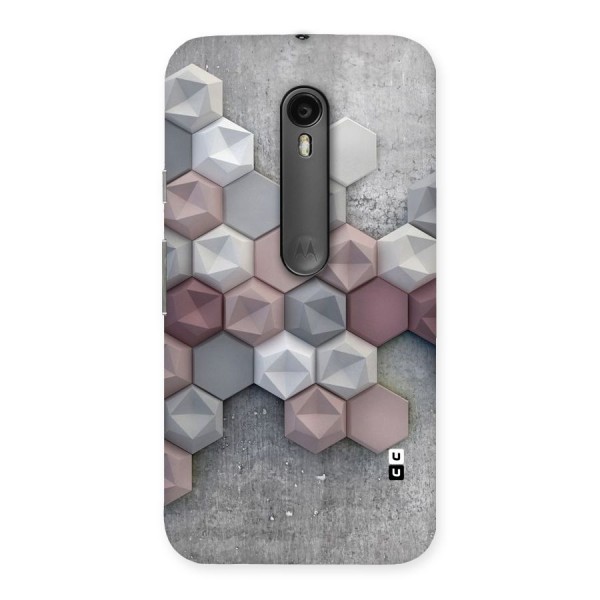 Cute Hexagonal Pattern Back Case for Moto G3