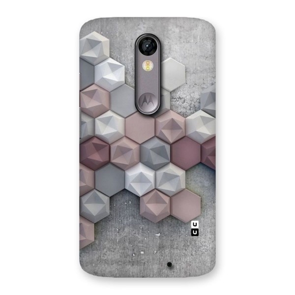 Cute Hexagonal Pattern Back Case for Moto X Force