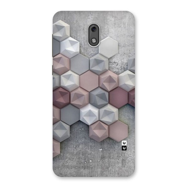 Cute Hexagonal Pattern Back Case for Nokia 2