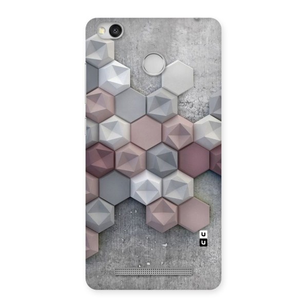 Cute Hexagonal Pattern Back Case for Redmi 3S Prime