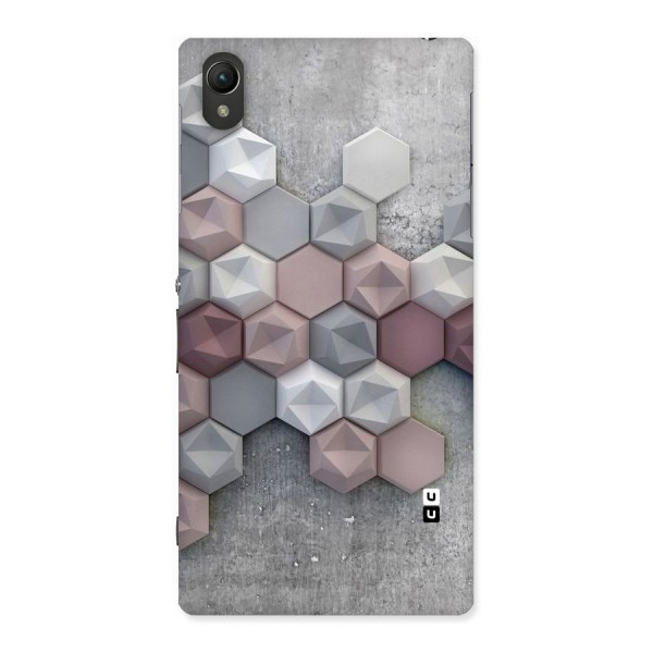 Cute Hexagonal Pattern Back Case for Sony Xperia Z1