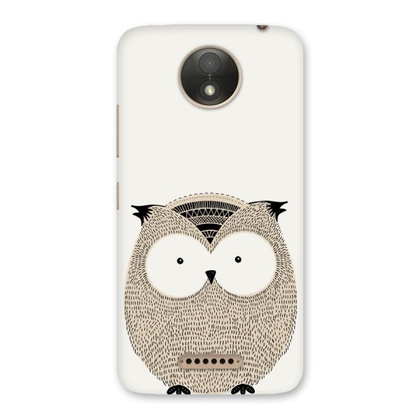 Cute Owl Back Case for Moto C Plus