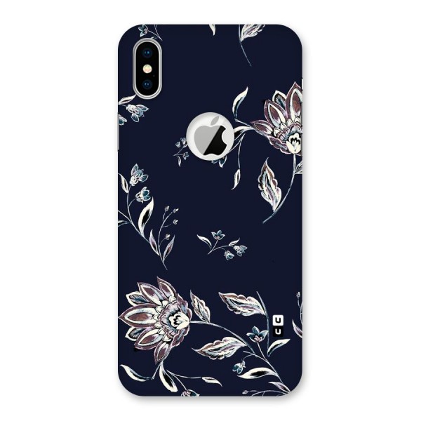 Cute Petals Back Case for iPhone XS Logo Cut