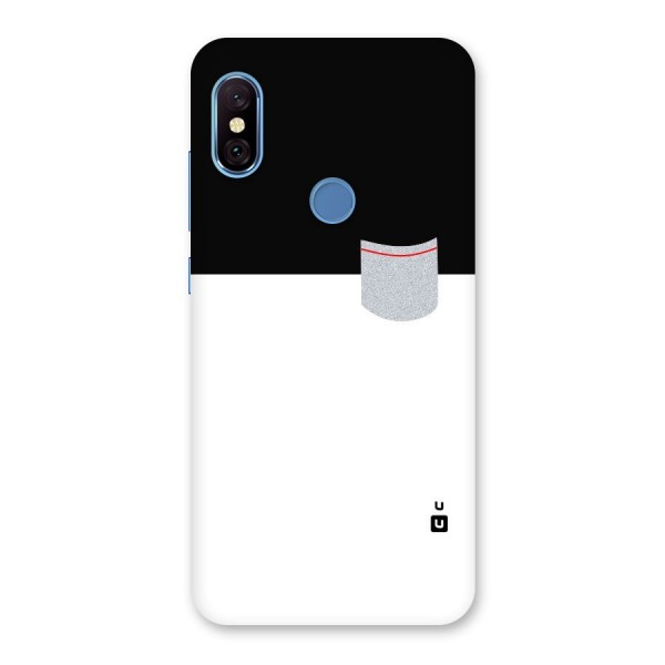 Cute Pocket Simple Back Case for Redmi Note 6 Pro