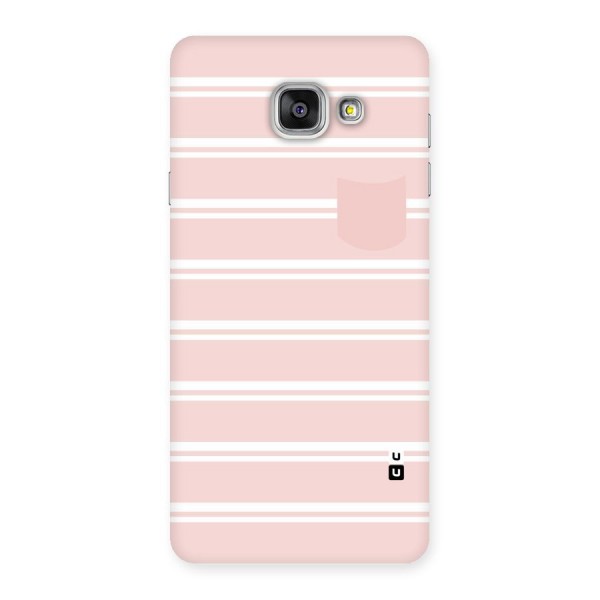 Cute Pocket Striped Back Case for Galaxy A7 2016