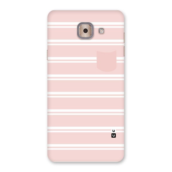 Cute Pocket Striped Back Case for Galaxy J7 Max