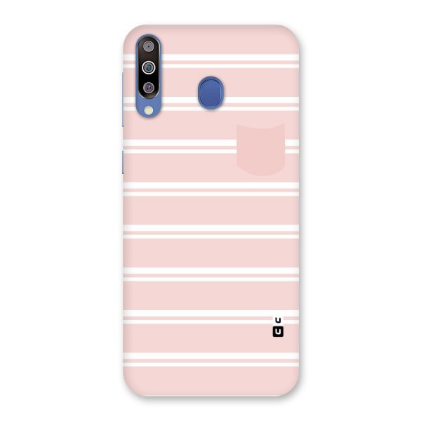 Cute Pocket Striped Back Case for Galaxy M30