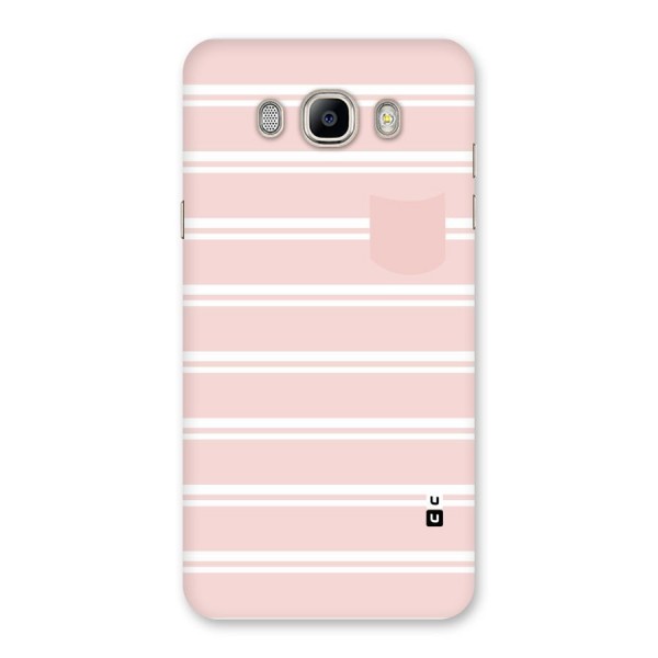 Cute Pocket Striped Back Case for Galaxy On8