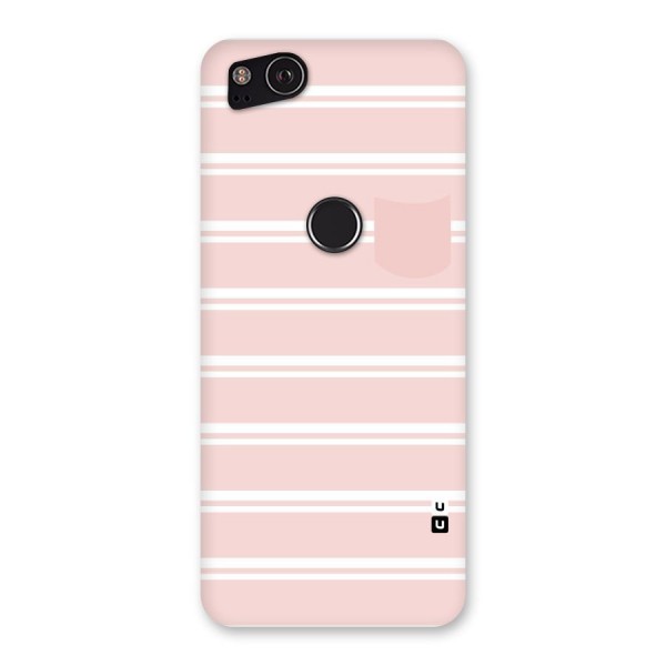 Cute Pocket Striped Back Case for Google Pixel 2