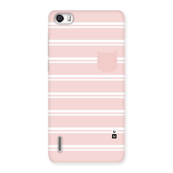 Cute Pocket Striped Back Case for Honor 6