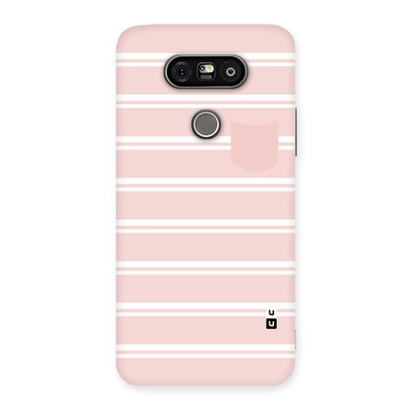 Cute Pocket Striped Back Case for LG G5