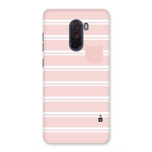 Cute Pocket Striped Back Case for Poco F1