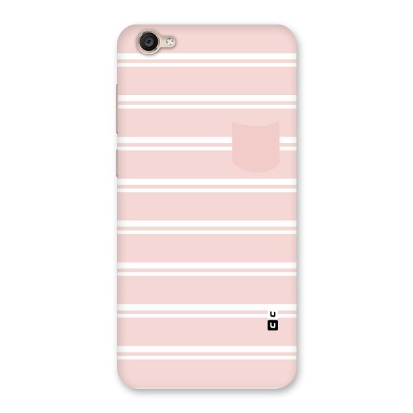 Cute Pocket Striped Back Case for Vivo Y55s