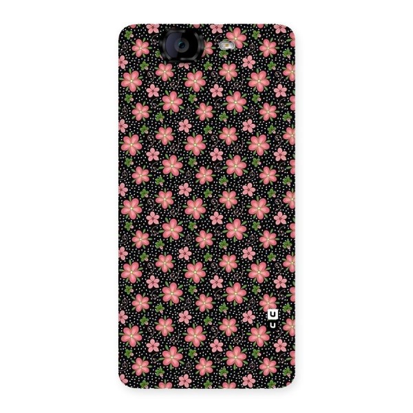 Cute Tiny Flowers Back Case for Canvas Knight A350