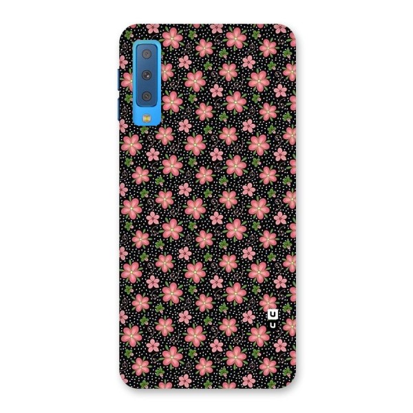 Cute Tiny Flowers Back Case for Galaxy A7 (2018)