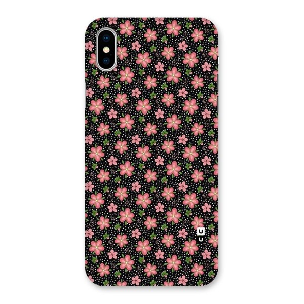 Cute Tiny Flowers Back Case for iPhone XS