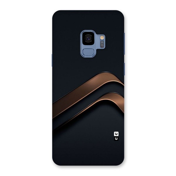 Dark Gold Stripes Back Case for Galaxy S9