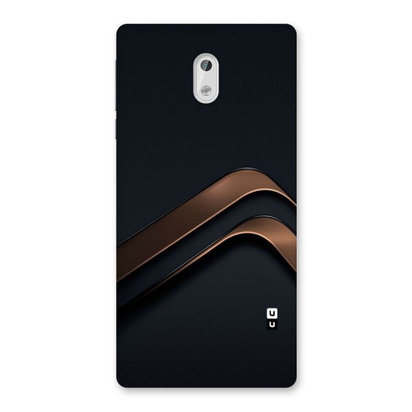 Dark Gold Stripes Back Case for Nokia 3