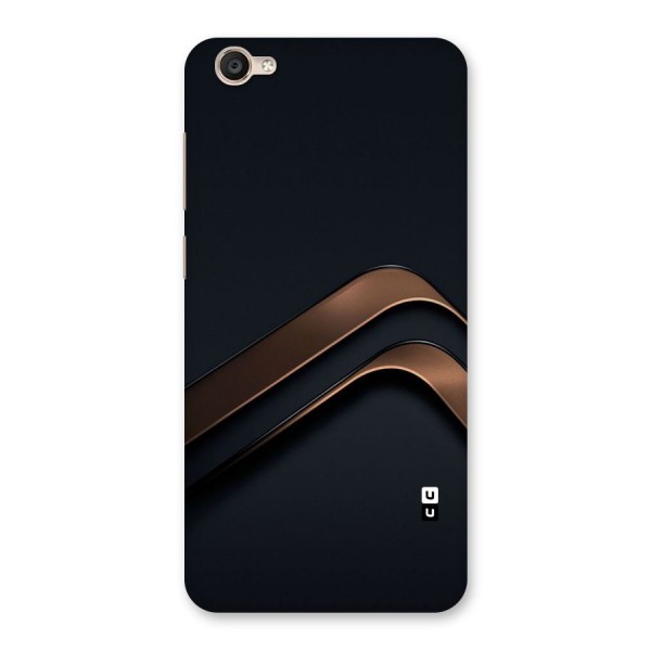 Dark Gold Stripes Back Case for Vivo Y55s