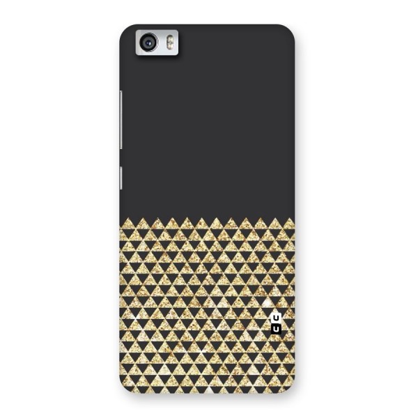 Dark Grey Golden Triangles Back Case for Xiaomi Redmi Mi5