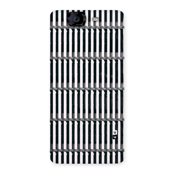 Dark Lines Pattern Back Case for Canvas Knight A350