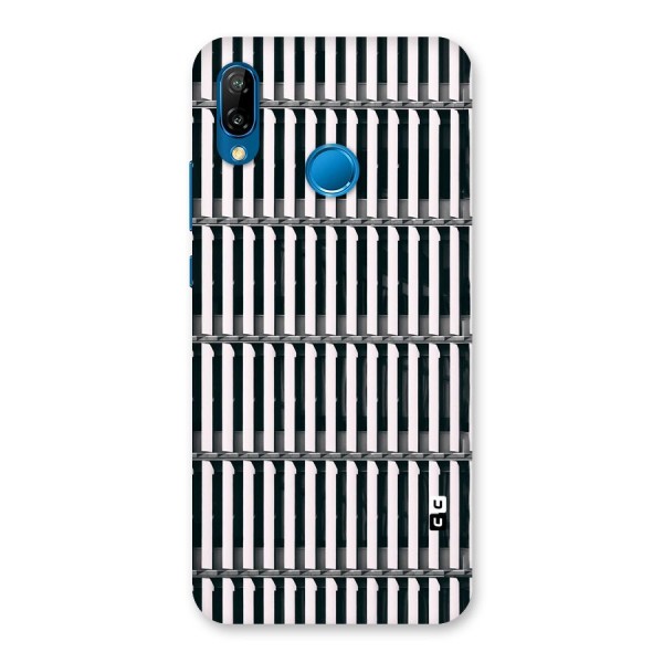 Dark Lines Pattern Back Case for Huawei P20 Lite