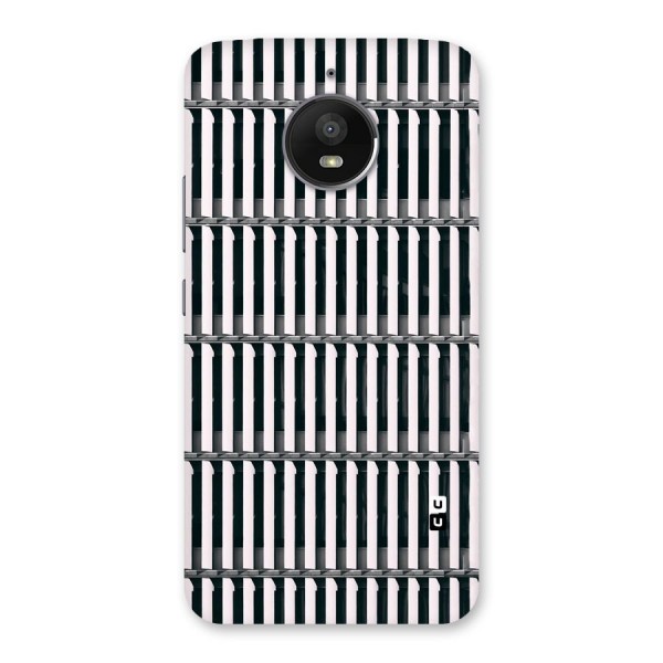 Dark Lines Pattern Back Case for Moto E4 Plus