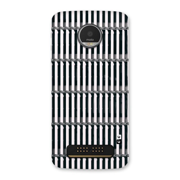 Dark Lines Pattern Back Case for Moto Z Play